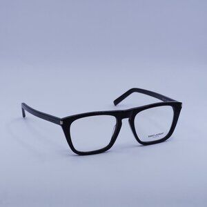 Saint Laurent SL343 003 Eyeglasses Black 55mm Square Frame